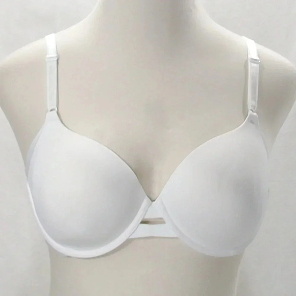 34C Warners No‎ Side Effects UW Contour Bra White - Picture 1 of 5